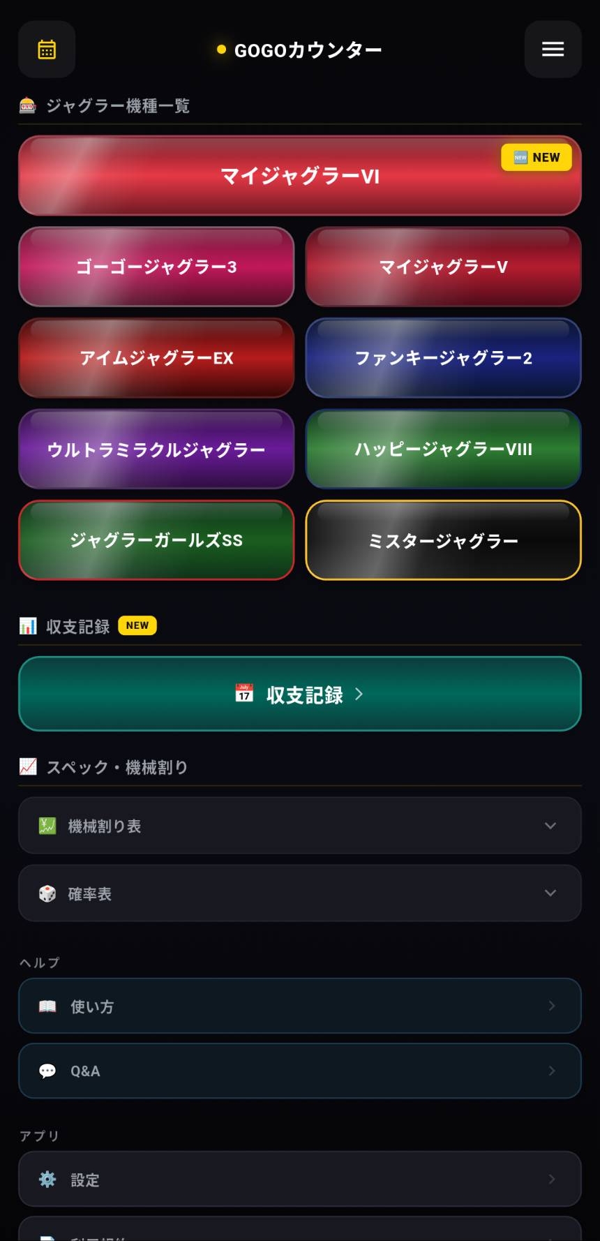メインカウンター